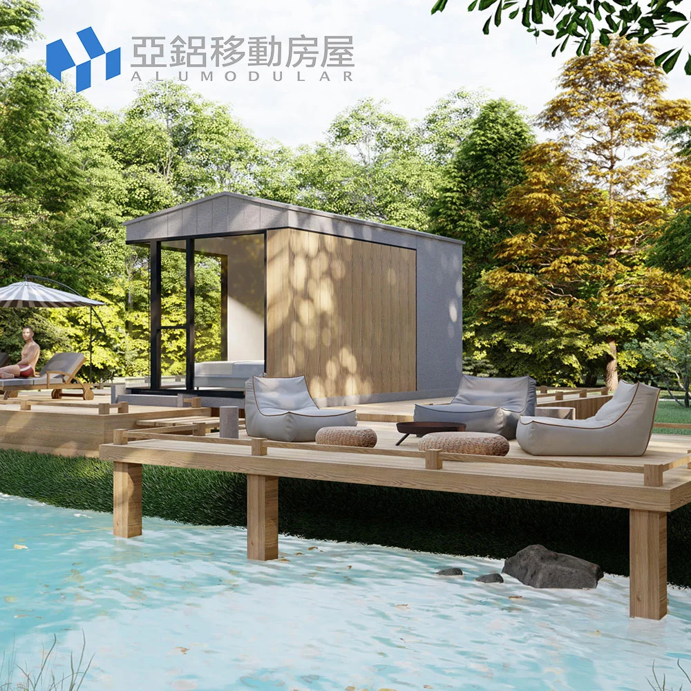 ADU granny flat modular home with deck