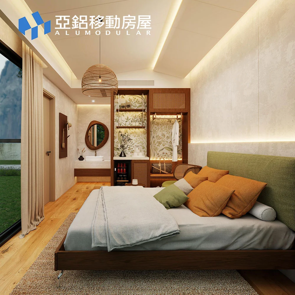 A-18A modular house bedroom interior VR preview