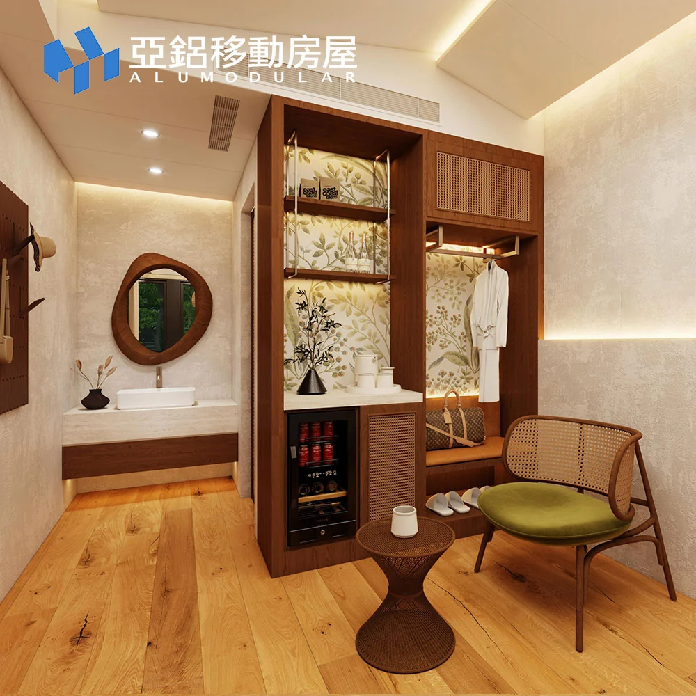 A-18A modular house entry storage interior