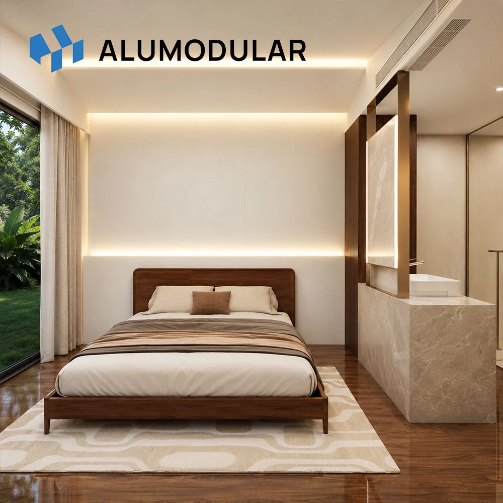 A-38A modular house warm bedroom interior