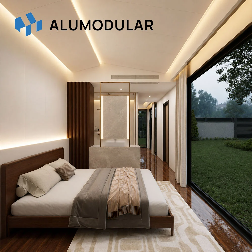 A-38A modular house bedroom interior VR preview
