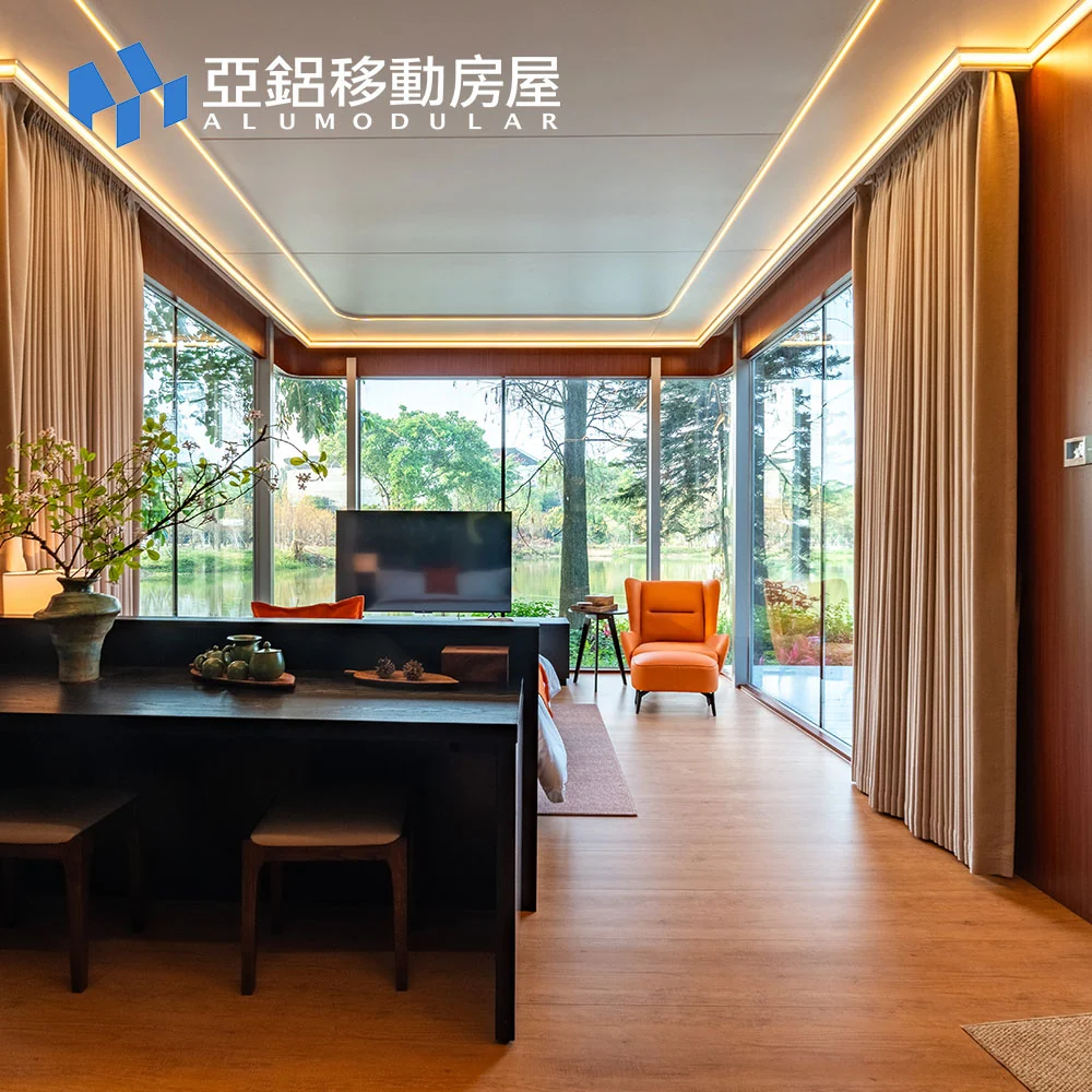 AP-8 modular house bedroom and bathroom interior