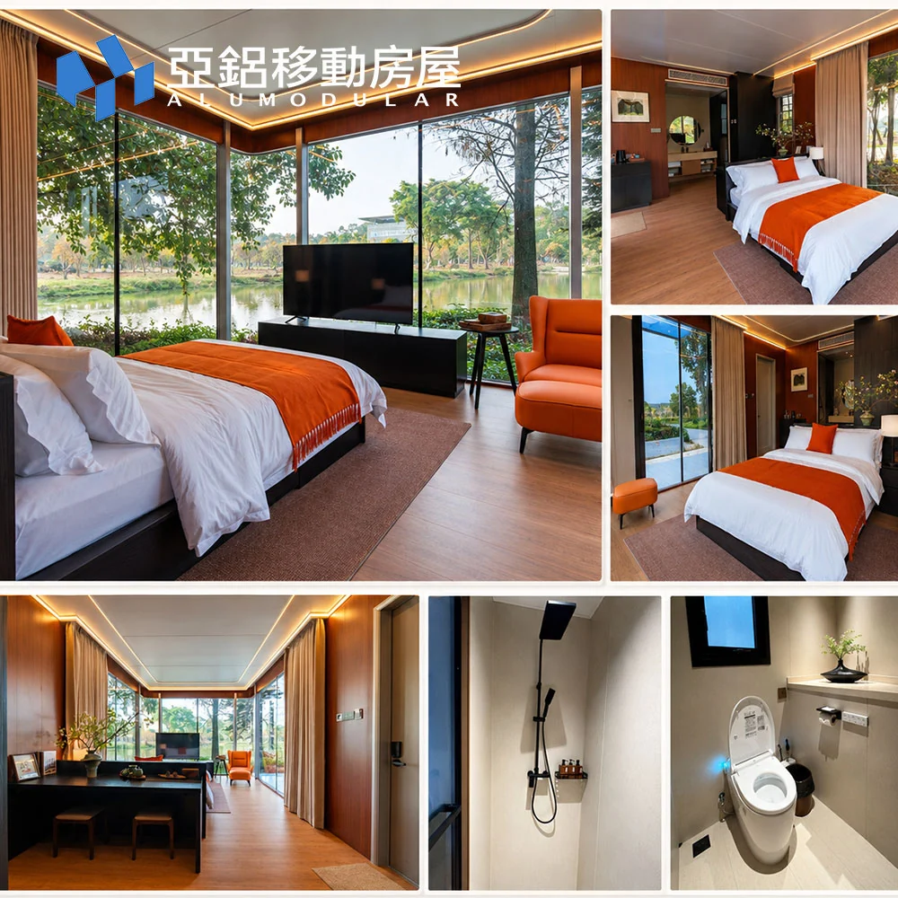 AP-8 modular house open living interior