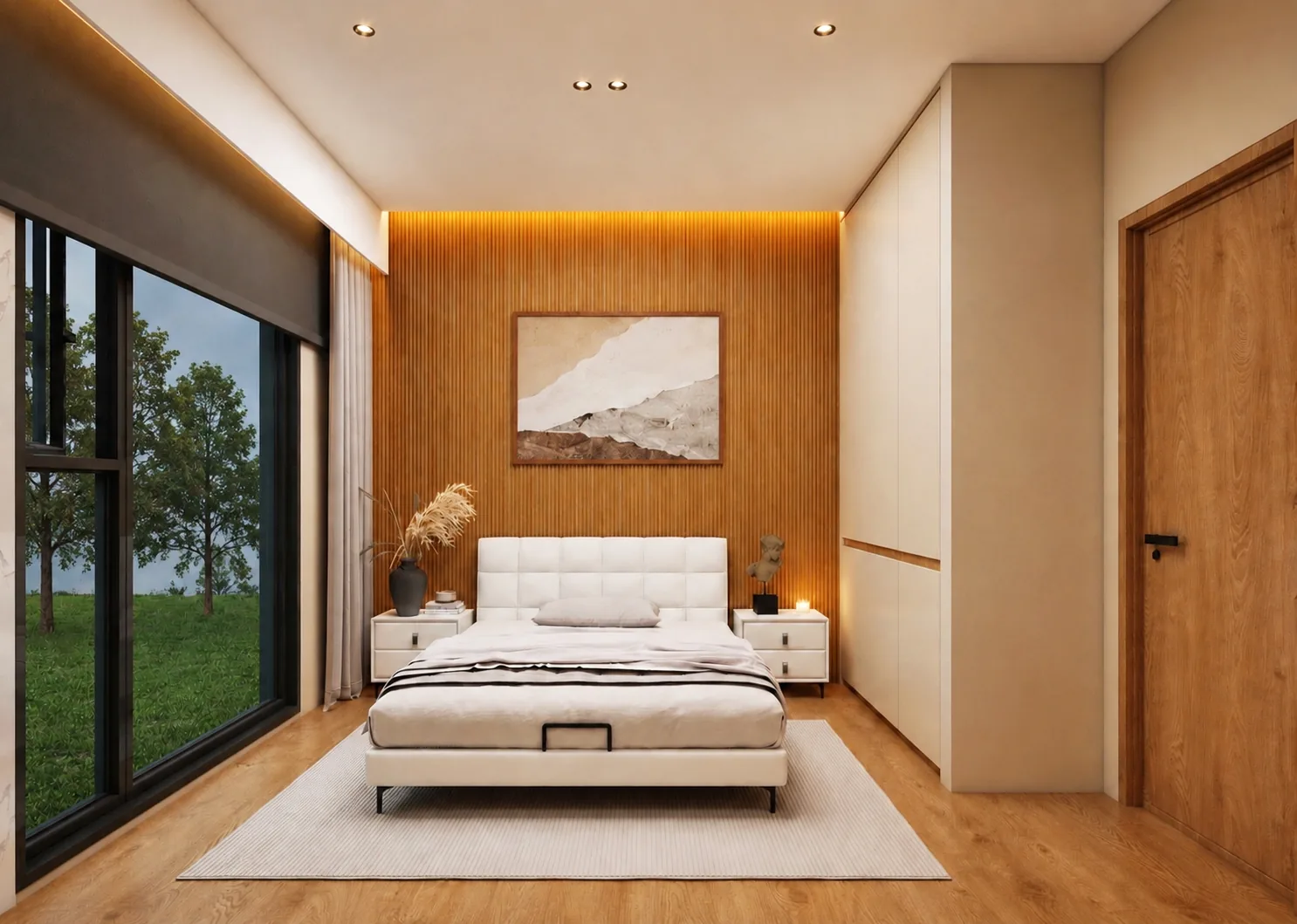 Bedroom interior of Spain modular house project