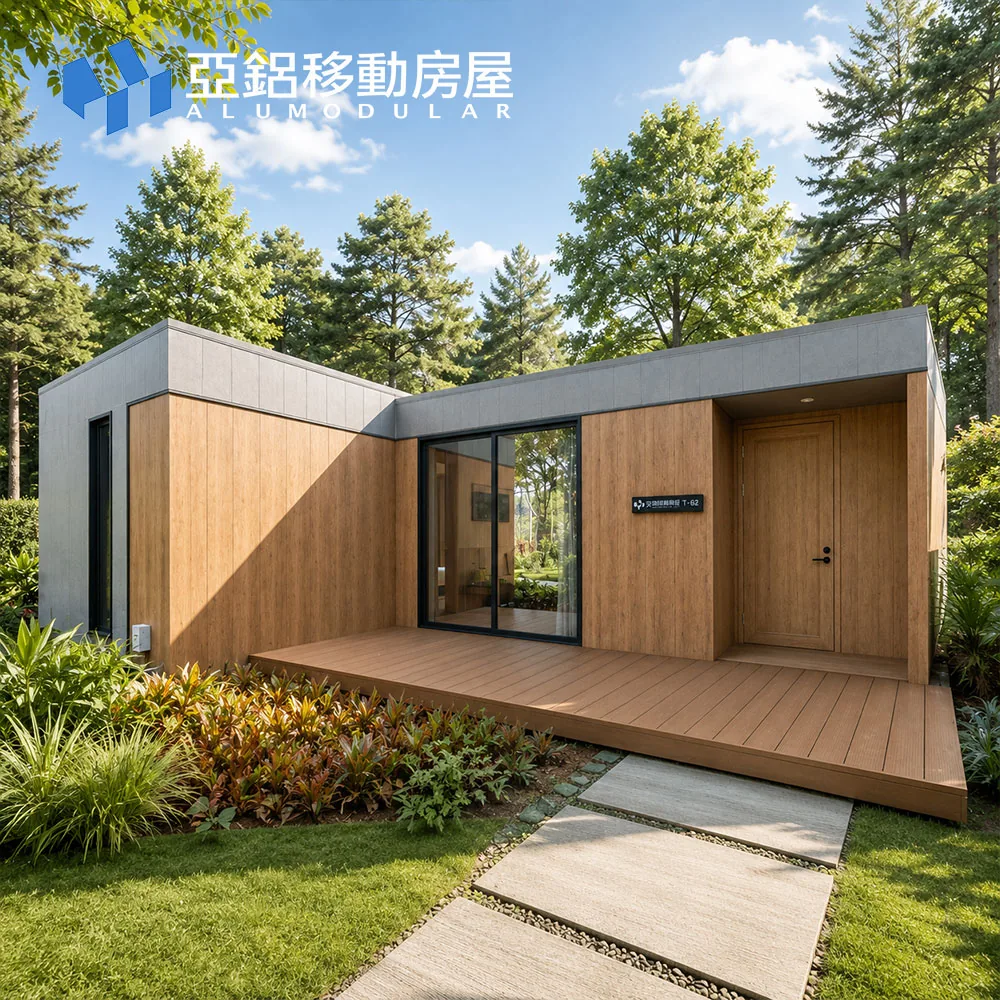 Alumodular prefab resort cabin exterior